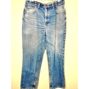 Carhartt Mens‎ Relaxed Fit Light Wash Denim Jeans Workwear Style Size 40x32